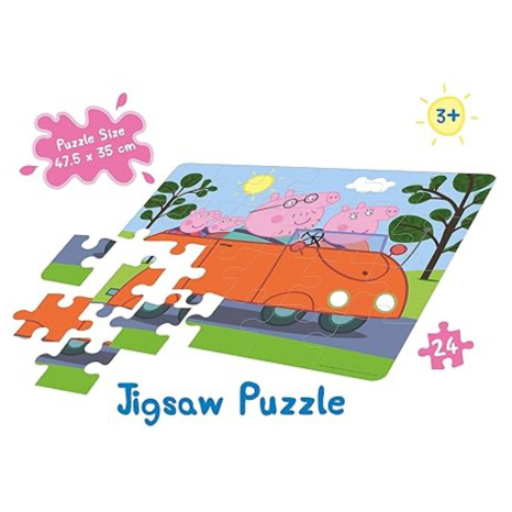 Frank Peppa Pig Jigsaw Puzzle (24 Pieces) for Kids Focus and Memory Skills – 60403