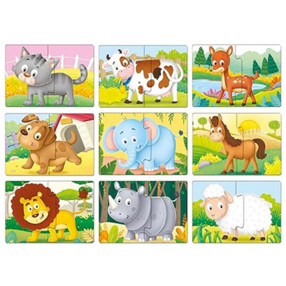 Frank Animal Friends (Set of 9) 2 Pcs Puzzle Early Learner Educational Toys and Games - 32901