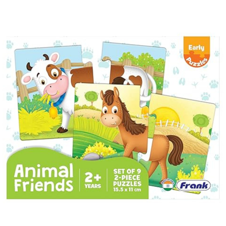 Frank Animal Friends (Set of 9) 2 Pcs Puzzle Early Learner Educational Toys and Games - 32901
