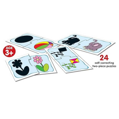 Frank Shadow Match (48 Pieces) 24 Self Correcting 2 Pcs Puzzle Fun & Educational Toys and Games -10113
