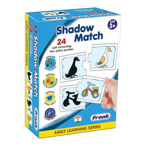 Frank Shadow Match (48 Pieces) 24 Self Correcting 2 Pcs Puzzle Fun & Educational Toys and Games -10113
