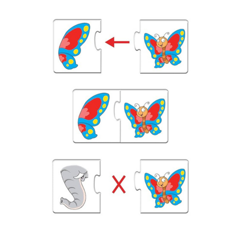 Frank Part of (40 Pieces) 20 Self-Correcting 2 Pcs Puzzle Fun & Educational Toys and Games - 10130