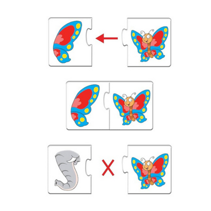 Frank Part of (40 Pieces) 20 Self-Correcting 2 Pcs Puzzle Fun & Educational Toys and Games - 10130