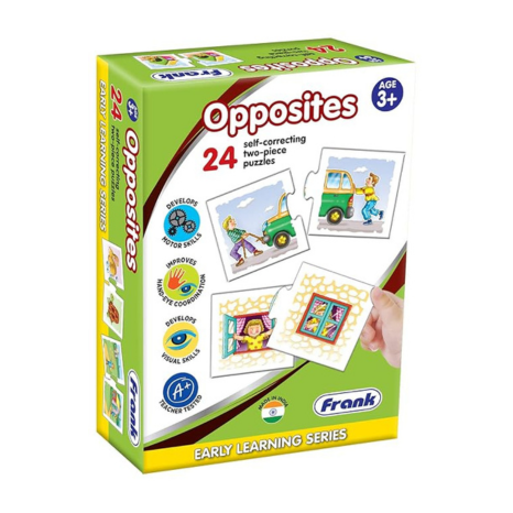 Frank Opposites –(48 Pieces) 24 Self-Correcting 2 Pcs Puzzle Educational Toys and Games - 10303