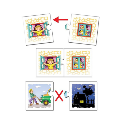 Frank Opposites –(48 Pieces) 24 Self-Correcting 2 Pcs Puzzle Educational Toys and Games - 10303