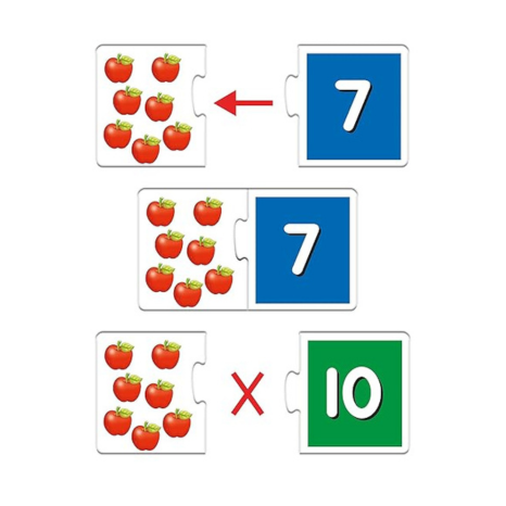 Frank Numbers 1 to 20 –(40 Pieces) 2 Self Correcting 2 Pcs Puzzle Educational Toys and Games - 10304