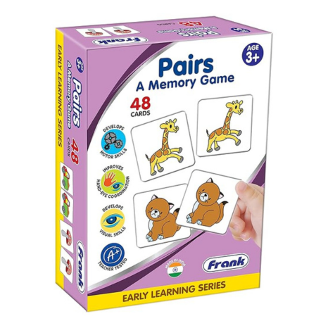 Frank Pairs A Memory Game 48 Cards Early Learner Matching Picture Card Toys and Games - 10331