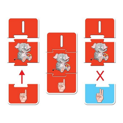 Frank Let’s Count (30 Pieces) 10 Self-Correcting 3 Pcs Puzzle Educational Toys and Games - 10335