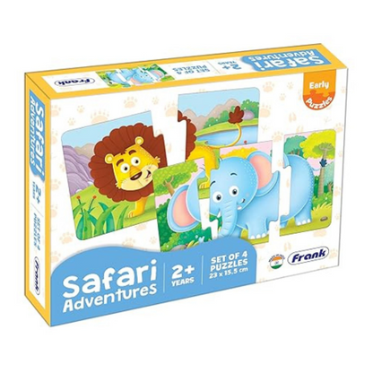 Frank Safari Adventures (Set of 4) 2 Pcs Puzzle Educational Toys and Games - 32903