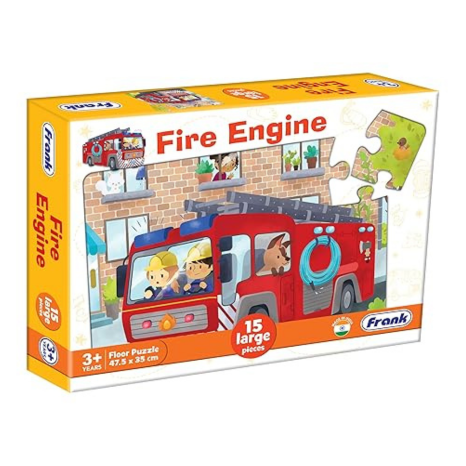 Frank Fire Engine Floor Puzzle (15 Pieces) Fun & Educational for Focus and Memory- 15201