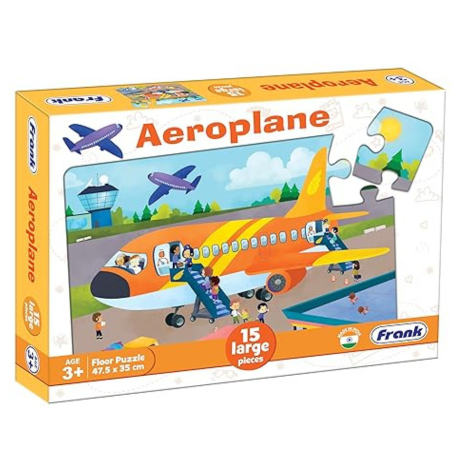 Frank Aeroplane Floor Puzzle (15 Pieces) Fun & Educational for Focus and Memory - 15202