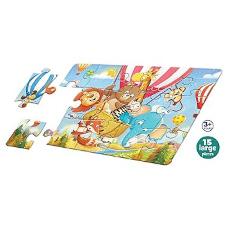 Frank Hot Air Balloon Party Floor Puzzle (15 Pieces) Fun & Educational Toy for Focus and Memory - 15204