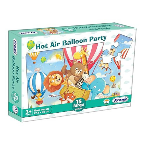 Frank Hot Air Balloon Party Floor Puzzle (15 Pieces) Fun & Educational Toy for Focus and Memory - 15204