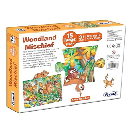 Frank Woodland Mischief Floor Puzzle (15 Pieces) Imaginative Fun & Challenging Games- 15208