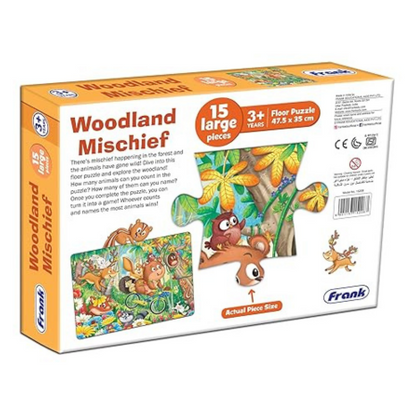 Frank Woodland Mischief Floor Puzzle (15 Pieces) Imaginative Fun & Challenging Games- 15208