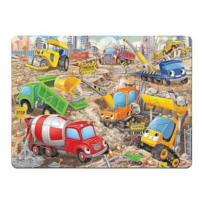 Frank Under Construction Site Floor Puzzle (15 Pieces) Engaging Skills and Imagination - 15209