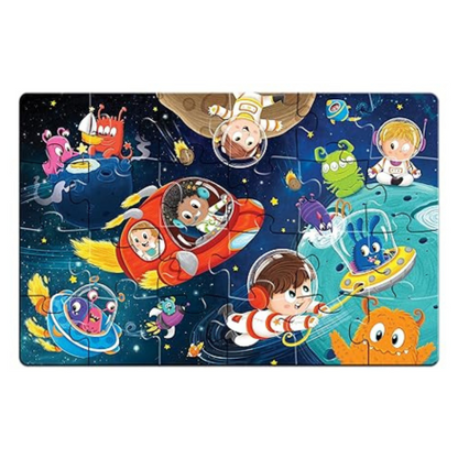 Frank Space Adventure Giant Floor Jigsaw Puzzle (24 Cardboard Pieces) Focus and Memory - 15306