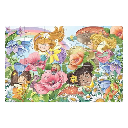 Frank Fairy Garden Giant Floor Jigsaw Puzzle (24 Cardboard Pieces) for Focus and Memory - 15309