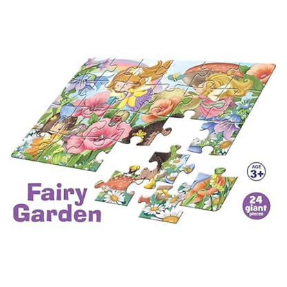 Frank Fairy Garden Giant Floor Jigsaw Puzzle (24 Cardboard Pieces) for Focus and Memory - 15309