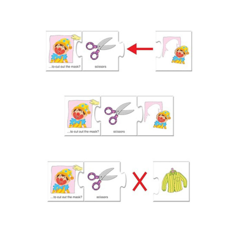 Frank What Do I Use Puzzle 36 Pieces 12 Self-Correcting 3-Piece Educational Toys and Games - 10126