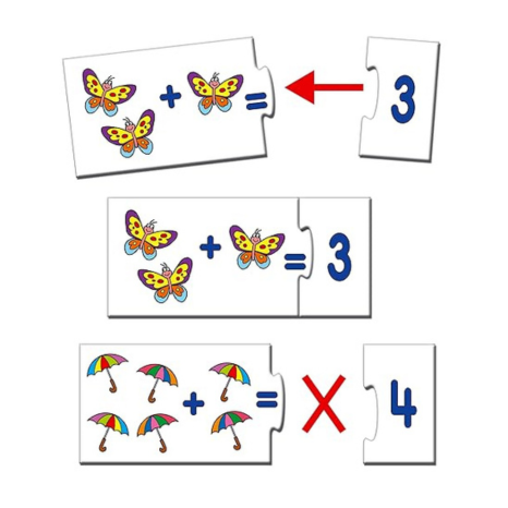 Frank My First Sums (48 Pieces) 24 Self-Correcting 2 Pcs Puzzle Educational Toys and Games - 10334