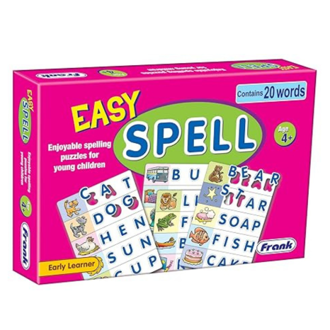 Frank Easy Spell – 4 Boards with 3 Letter Words & 4 Letter Words Puzzle Educational Toys and Games- 10107