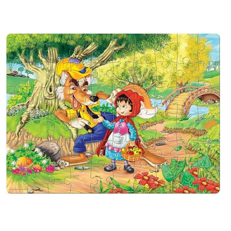 Frank Little Red Riding Hood Jigsaw Puzzle (60 Pieces) for Kids Puzzle for Focus and Memory -33318