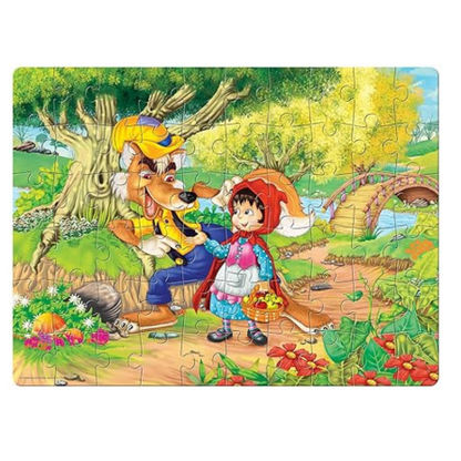 Frank Little Red Riding Hood Jigsaw Puzzle (60 Pieces) for Kids Puzzle for Focus and Memory -33318
