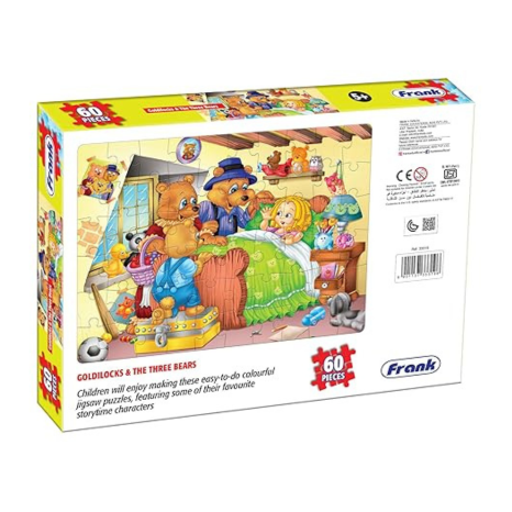 Frank Goldilocks & The Three Bears Jigsaw Puzzle (60 Pieces) for Kids for Focus and Memory -33319