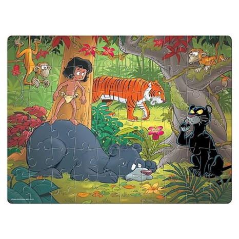 Frank The Jungle Book Jigsaw Puzzle (60 Pieces) for Kids Above Puzzle for Focus and Memory -33320