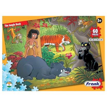 Frank The Jungle Book Jigsaw Puzzle (60 Pieces) for Kids Above Puzzle for Focus and Memory -33320