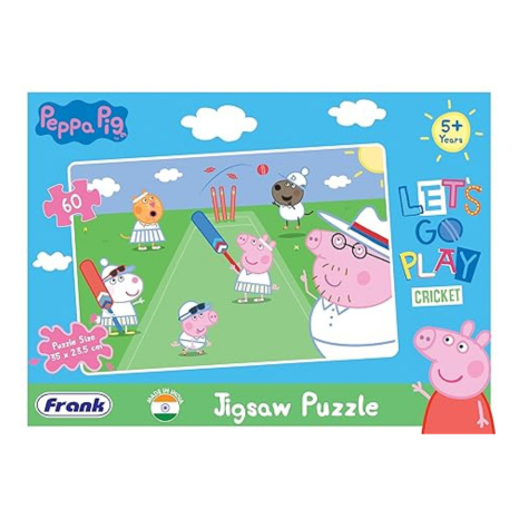 Frank Peppa Pig Jigsaw Puzzle (60 Pieces) for Kids Above Puzzle for Focus and Memory -60411