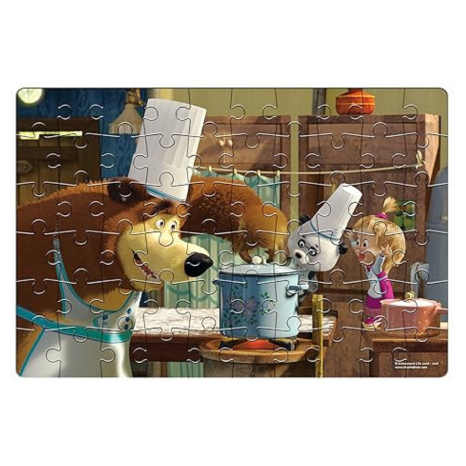 Frank Masha and The Bear Jigsaw (60 Pieces) for Kids Above Puzzle for Focus and Memory -70205