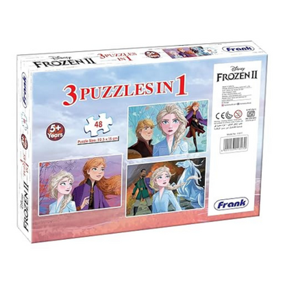 Frank Disney Frozen II Jigsaw Puzzle (48 Pieces) – 3-in-1 Puzzle Focus and Memory Skills – 11317