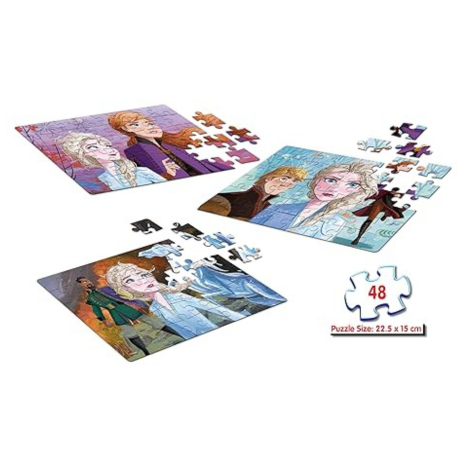 Frank Disney Frozen II Jigsaw Puzzle (48 Pieces) – 3-in-1 Puzzle Focus and Memory Skills – 11317