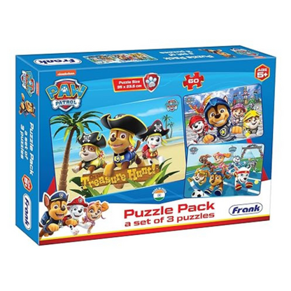 Frank Paw Patrol (60 Pieces) 3 in 1 Jigsaw Puzzle for Kids Above Encourage Creative Thinking - 70306