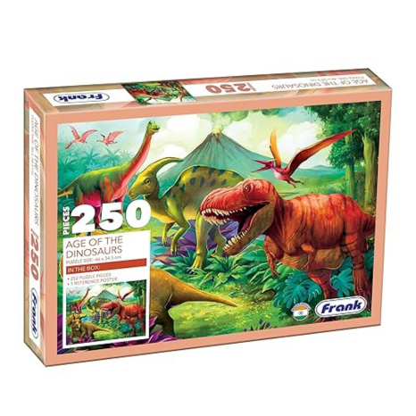 Frank Age of The Dinosaurs Jigsaw Puzzle (250 Pieces) for Kids Puzzle for Focus and Memory -34506