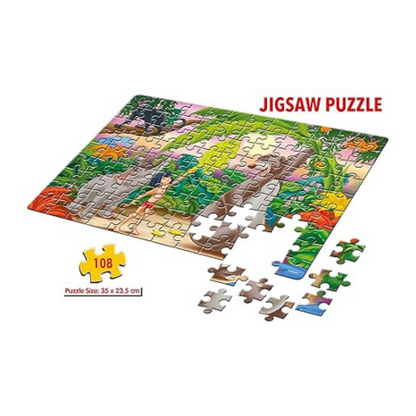 Frank Disney The Jungle Book Jigsaw Puzzle (108 Pieces) for Kids Puzzle for Focus and Memory -11851