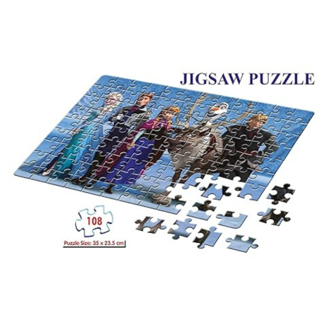 Frank Disney Frozen Jigsaw Puzzle (108 Pieces) for Kids Puzzle for Focus and Memory -11860