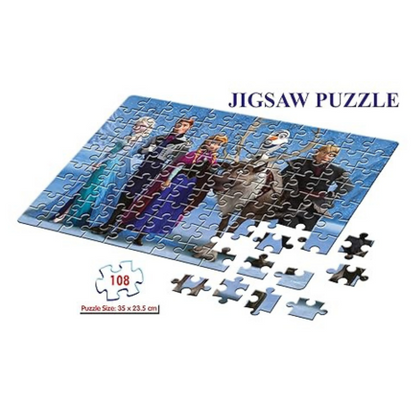 Frank Disney Frozen Jigsaw Puzzle (108 Pieces) for Kids Puzzle for Focus and Memory -11860