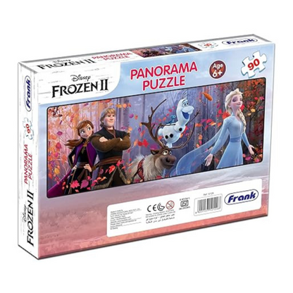 Frank Frozen II - Panorama Jigsaw Puzzle (90 Pieces) for Kids for Focus and Memory -12129