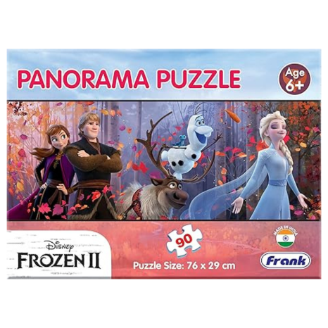 Frank Frozen II - Panorama Jigsaw Puzzle (90 Pieces) for Kids for Focus and Memory -12129