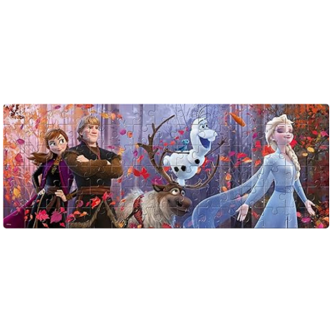 Frank Frozen II - Panorama Jigsaw Puzzle (90 Pieces) for Kids for Focus and Memory -12129