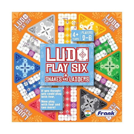 Frank Ludo Play Six and Snakes and Ladders Board Fun Gift for Children - 22137