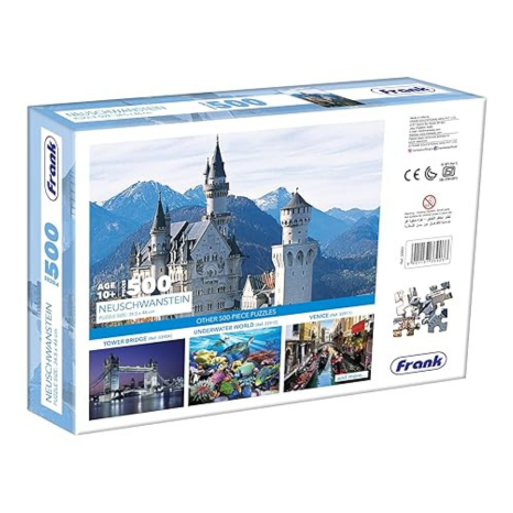 Frank Neuschwanstein Jigsaw Puzzle (500 Pieces) for Adults and Kid for Focus and Memory -33903