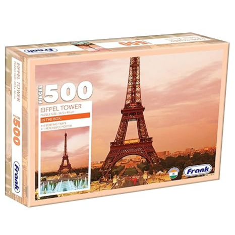 Frank Eiffel Tower Jigsaw Puzzle (500 Pieces) for Adults and Kid for Focus and Memory -33906