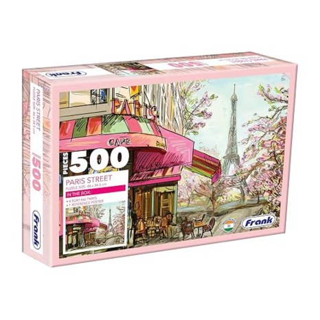 Frank Paris Street Jigsaw Puzzle (500 Pieces) for Adults and Kid for Focus and Memory -33922