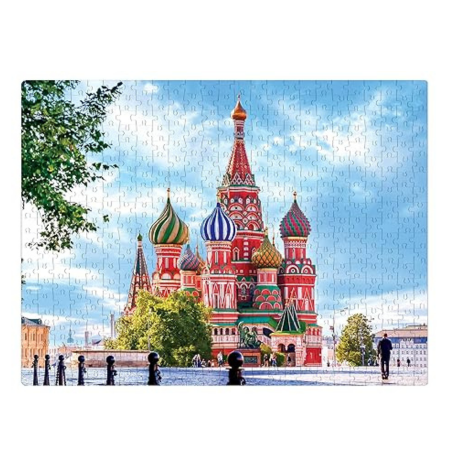 Frank St. Basil's Cathedral Jigsaw Puzzle (500 Pieces) for Adults and Kid for Focus and Memory -33927