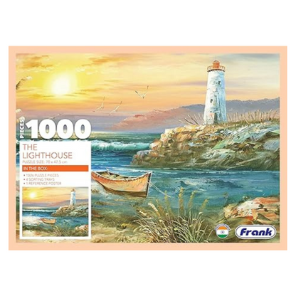 Frank The Lighthouse Jigsaw Puzzle (1000 Pieces) for Adults and Kid for Focus and Memory -34017