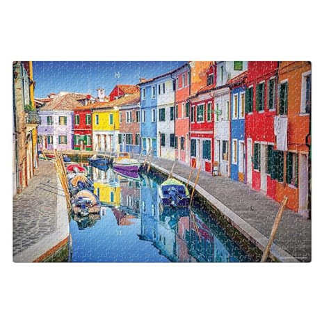Frank Burano Venice Italy Jigsaw Puzzle (1000 Pieces) for Adults and Kid for Focus and Memory -34016